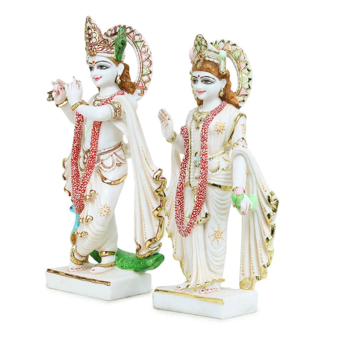 Radha Krishna 15" (Red Mala)