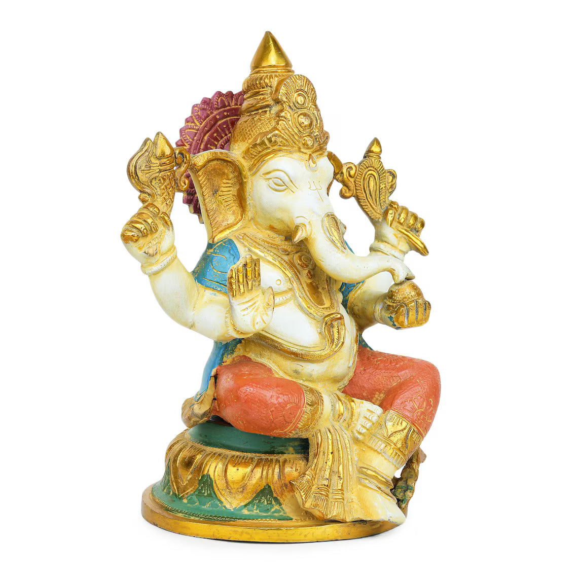 Brass Ganesha Statue 12" (In Multiple Styles)