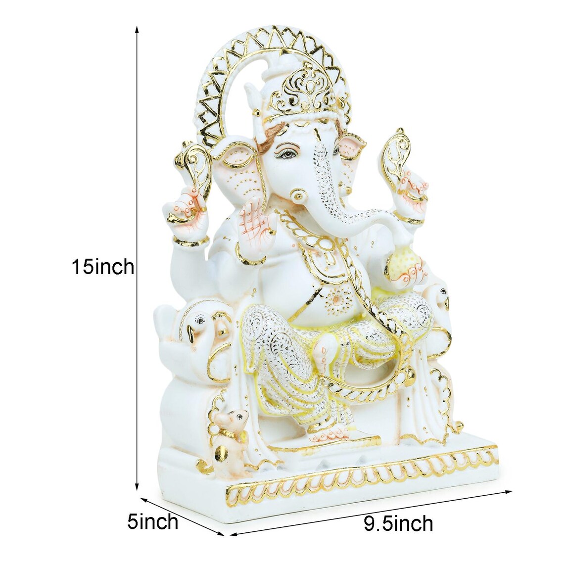 Ganesha 15" (Embossed)