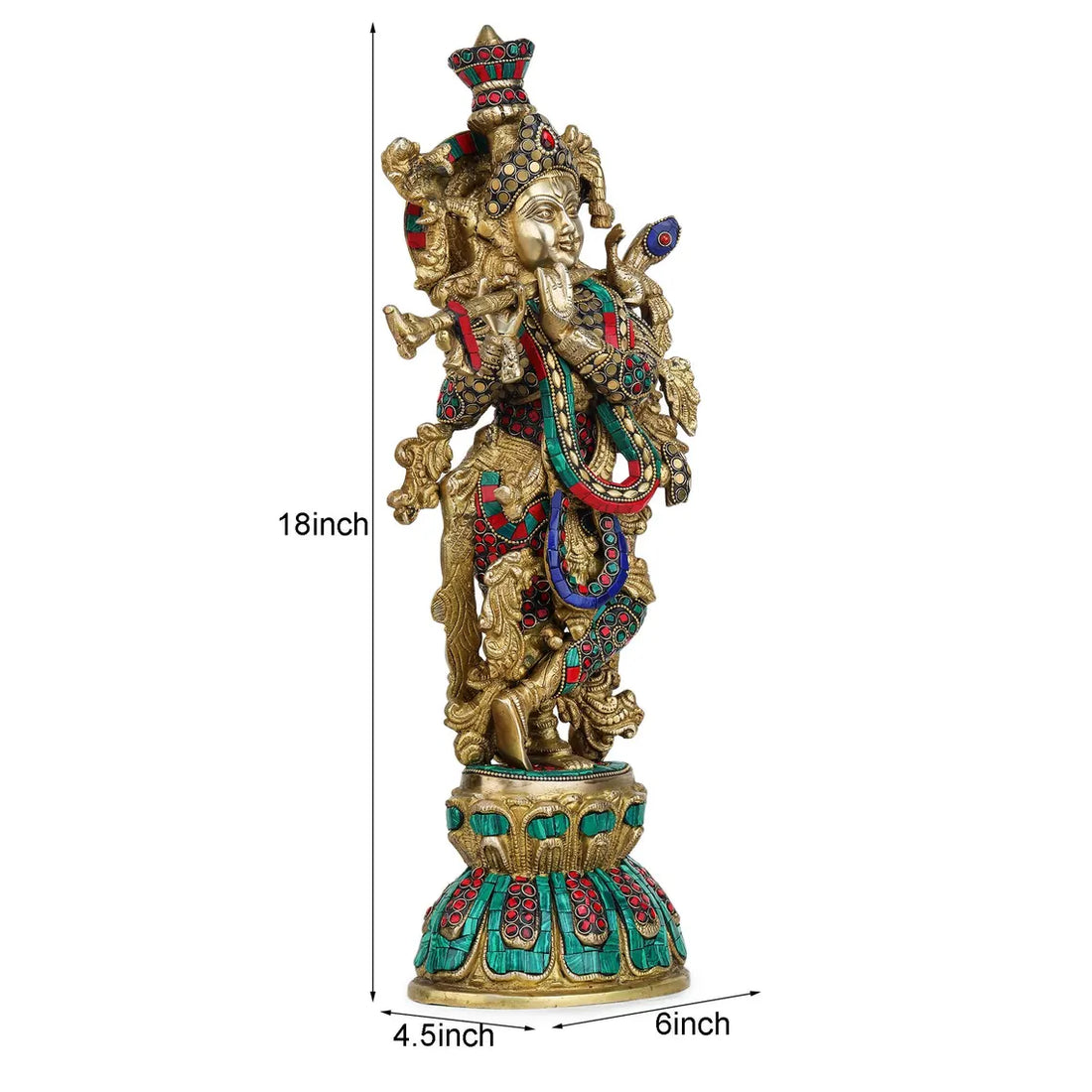 Brass Krishna 18 Inch 1