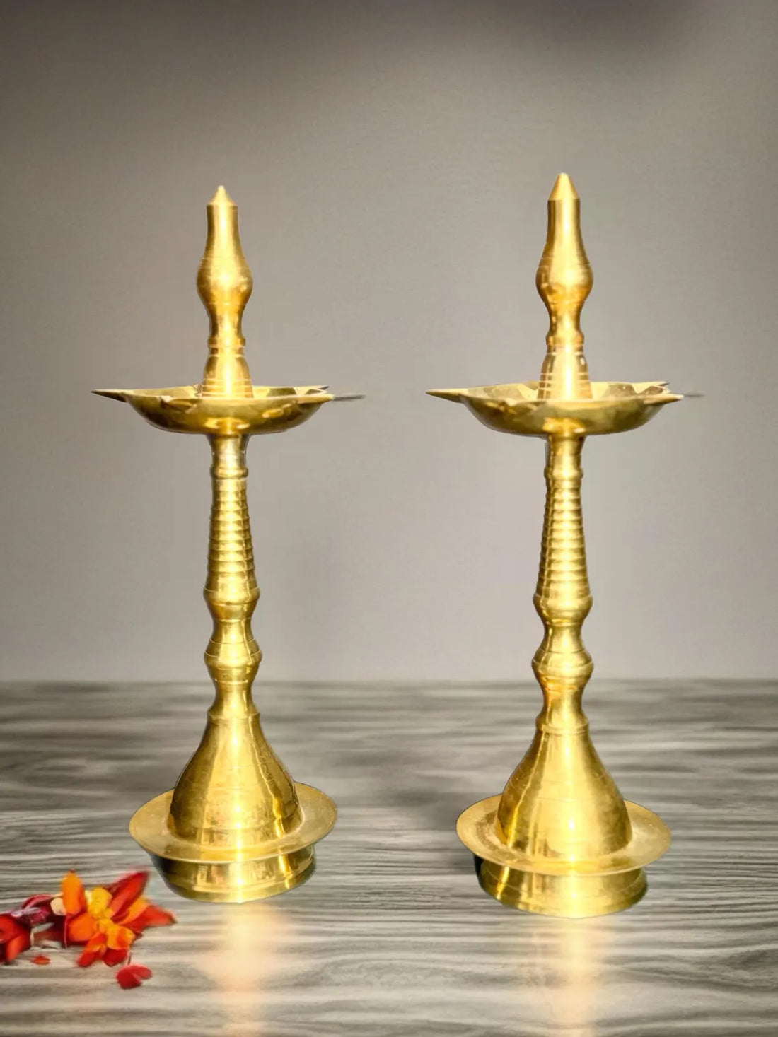 Brass Kerala Oil Lamp 12 Inch Star Shape 1