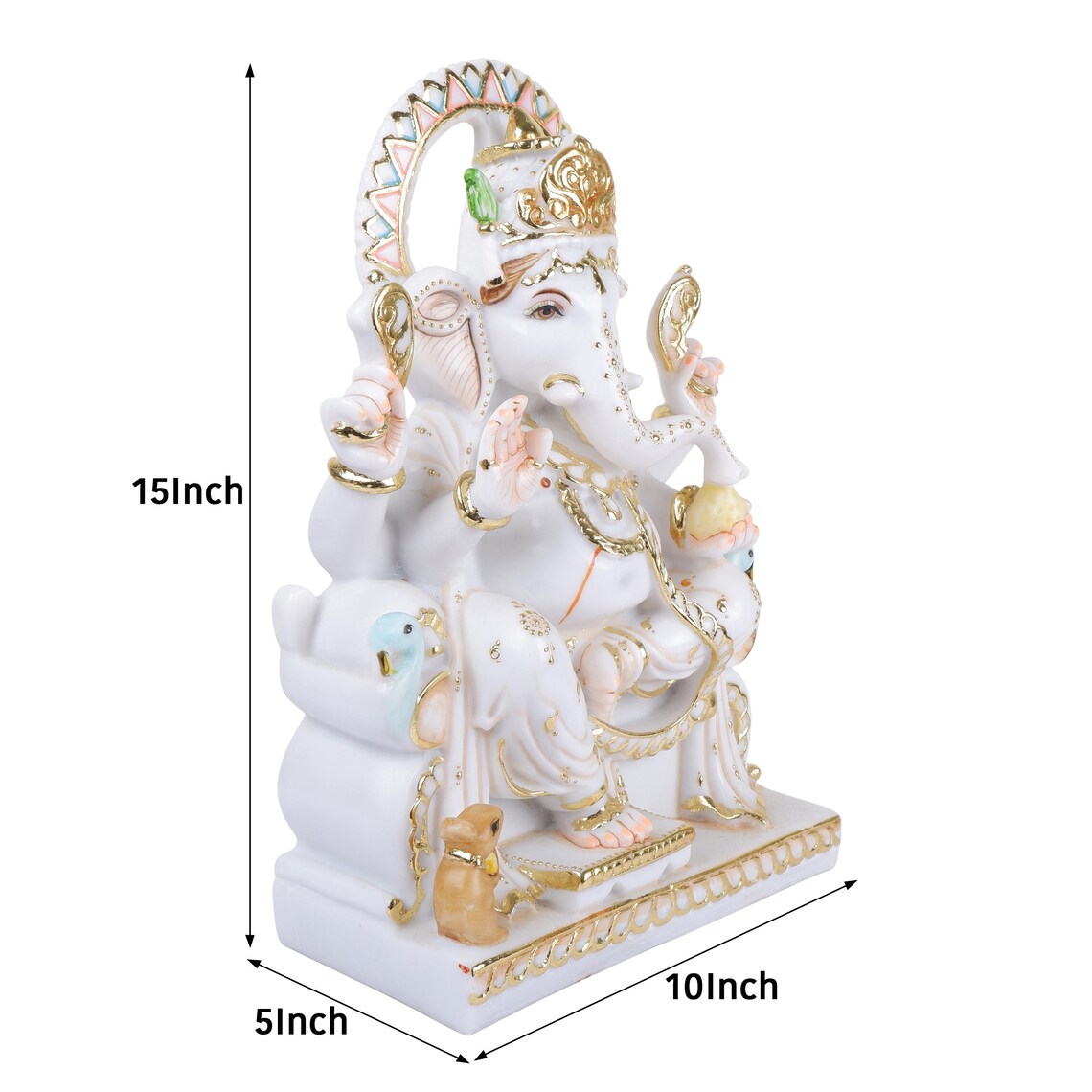 Ganesha 15" (Embossed)