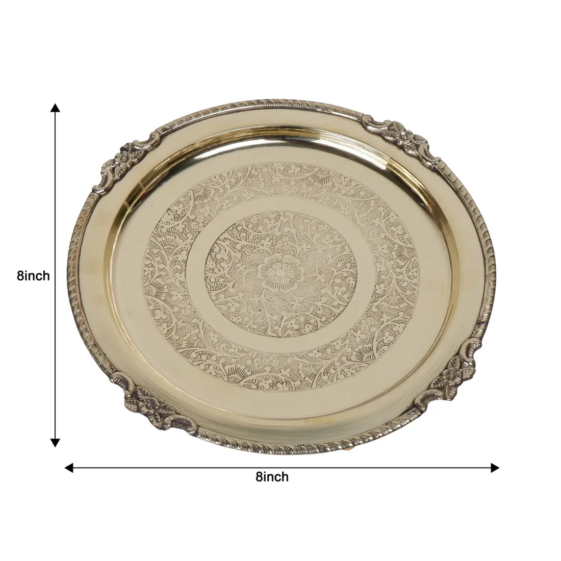 Brass Puja Thali (In Multiple Sizes)