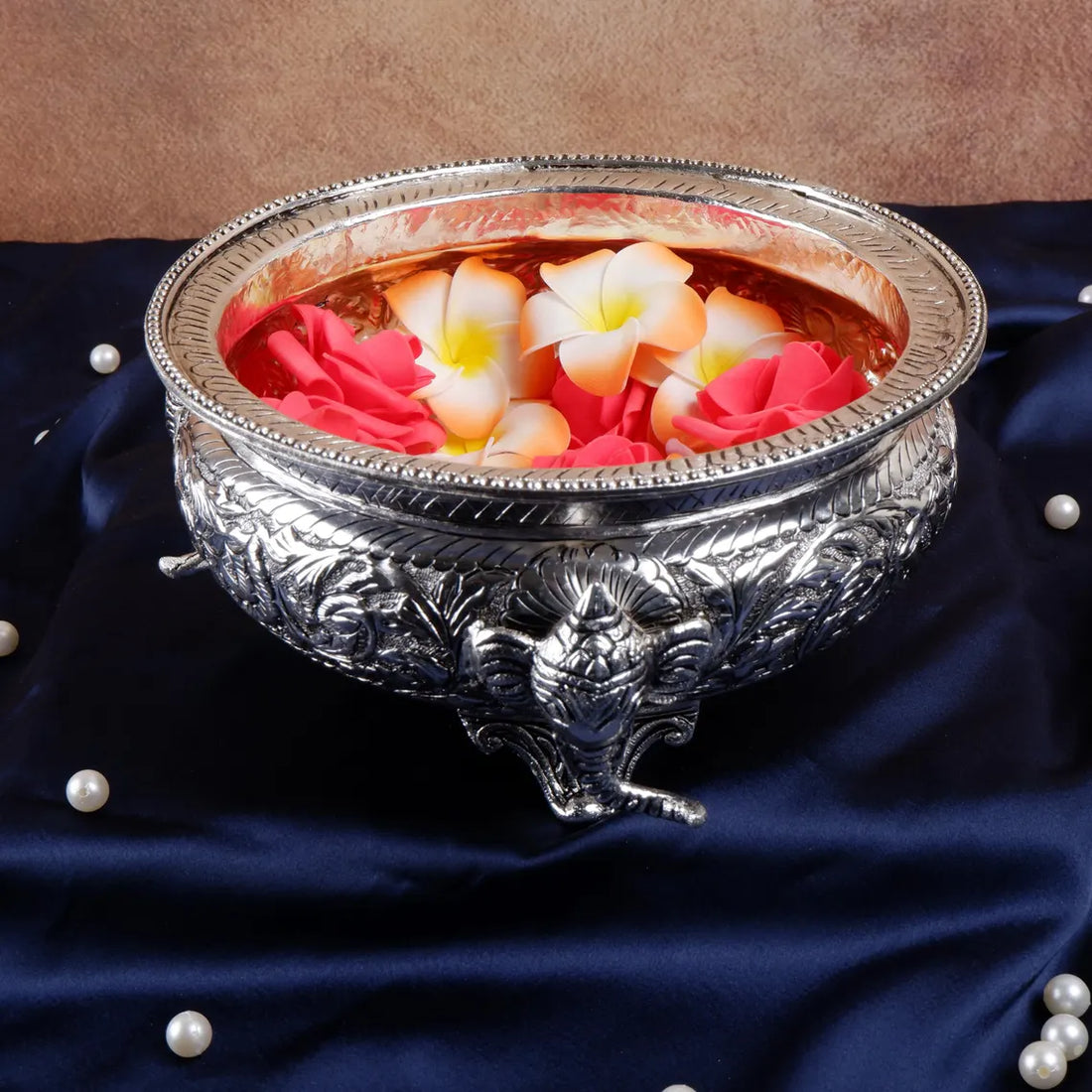 German Silver Urli Bowl 8 Inch 1