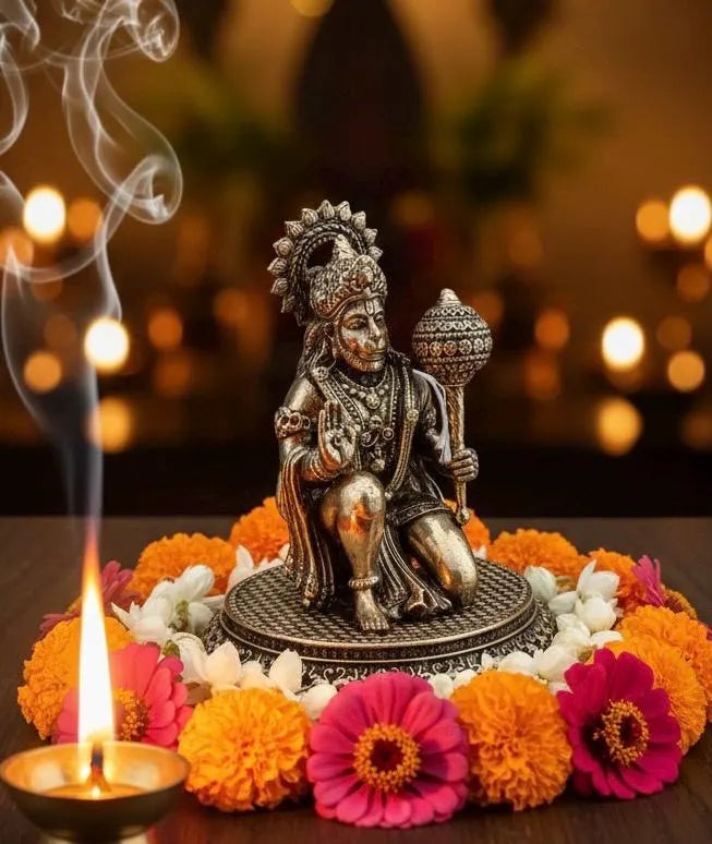 Brass Hanuman Statue 3.5"